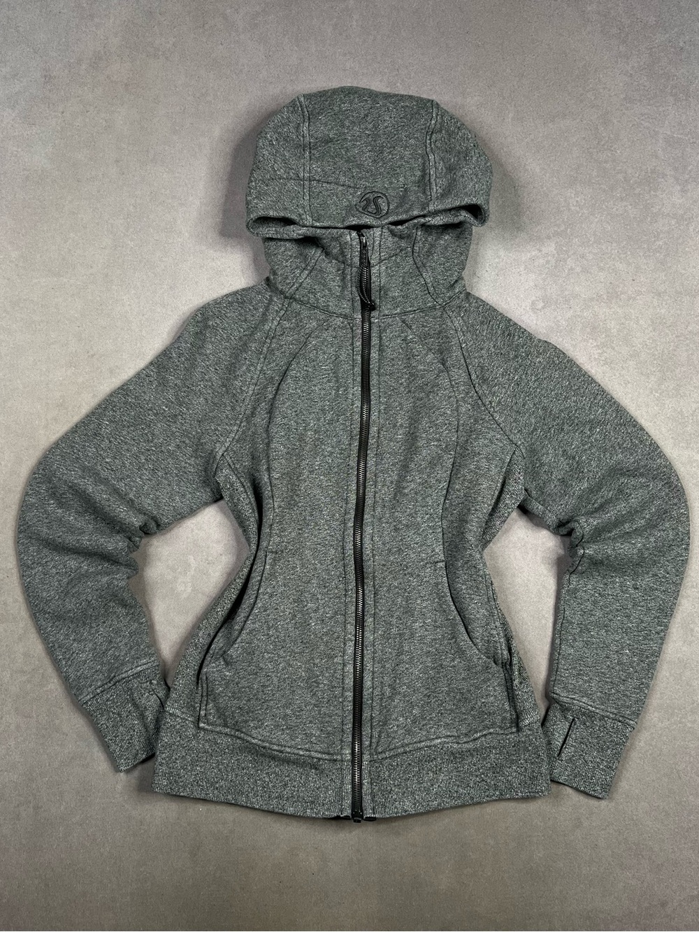 lululemon athletica Women's Heather Gray Full-Zip Hooded Jacket